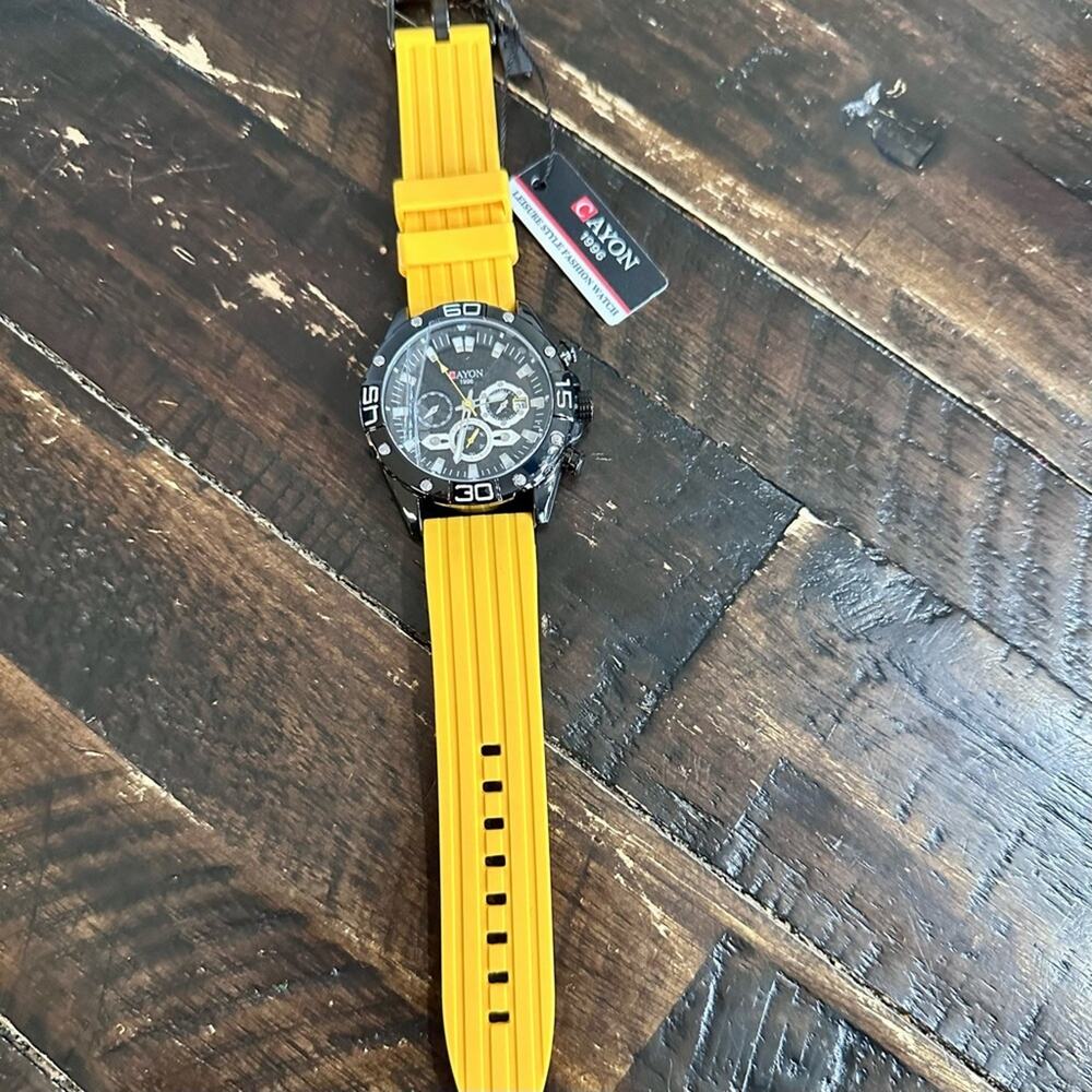 Canyon 1996 Dual-Tone Black and Yellow Watch (K12)